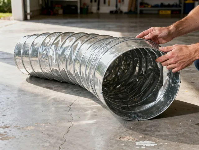Bedford Dryer Vent Cleaning specialist using advanced equipment for thorough duct cleaning in Bedford